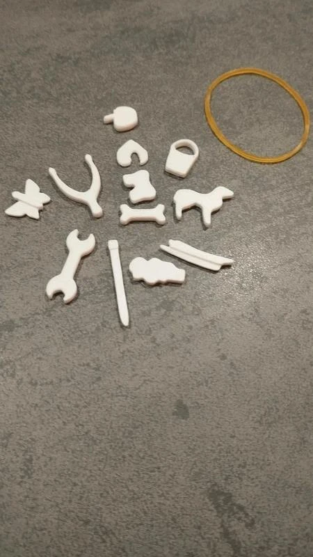 1 lot de 13 pièces jeu docteur Maboul, version 1